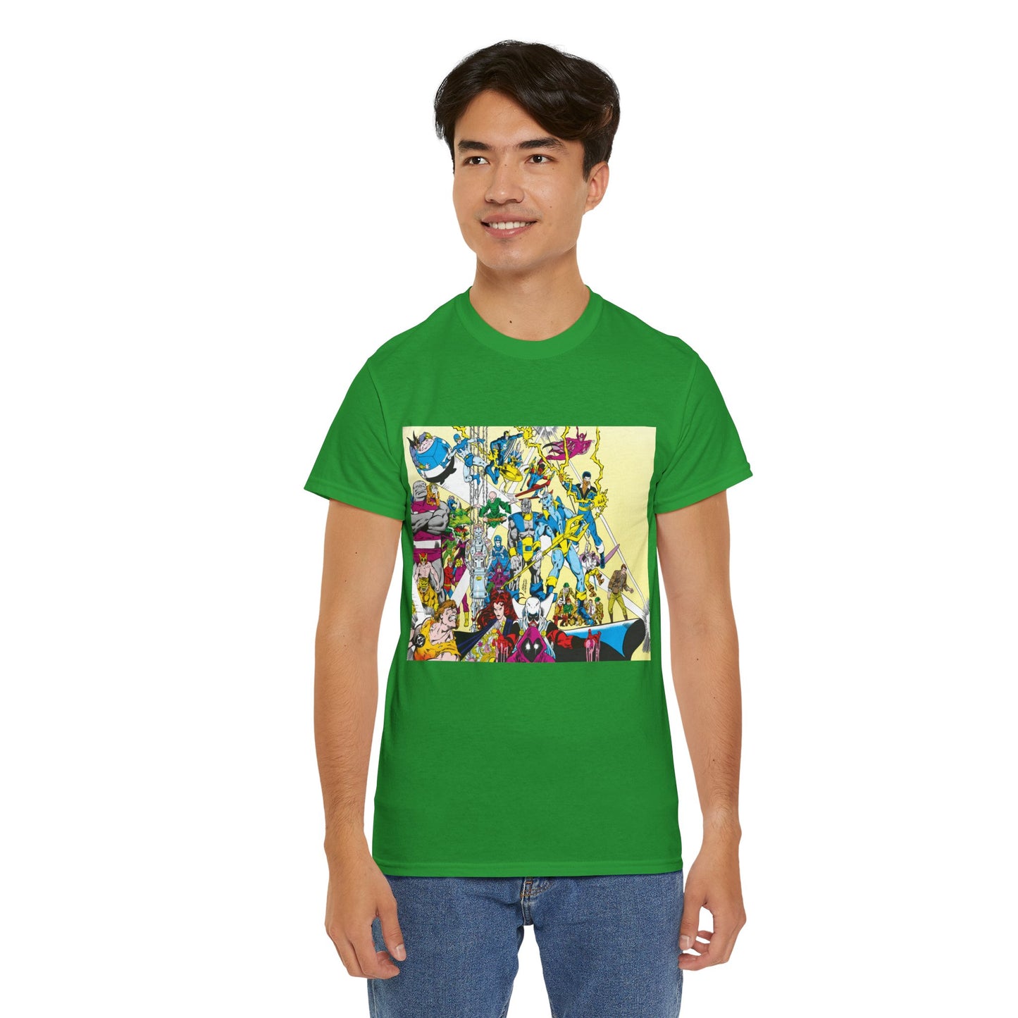 Who's Who in the DC Universe T-Shirt - George Perez Art - Black Lightning, Black Orchid - #3 Cover Art - DC Comics