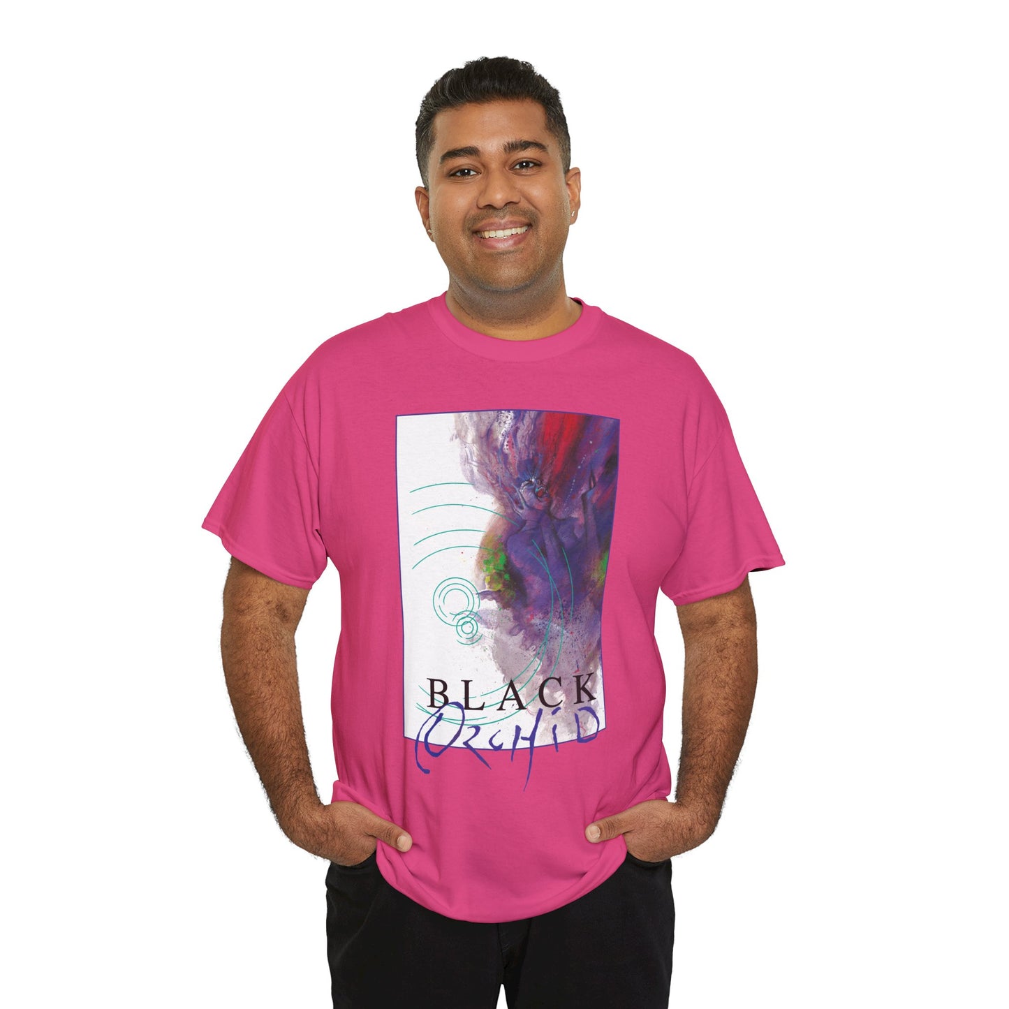 Black Orchid T-Shirt - Dave McKean Art - Neil Gaiman 1980s Story - DC/Vertigo Comics
