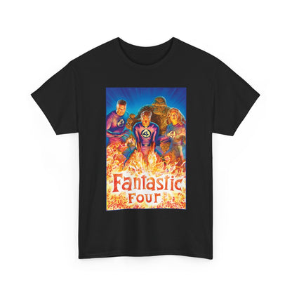 Fantastic Four T-Shirt - Alex Ross Art - Mr. Fantastic, Invisible Woman, Human Torch, The Thing - Marvel Comics