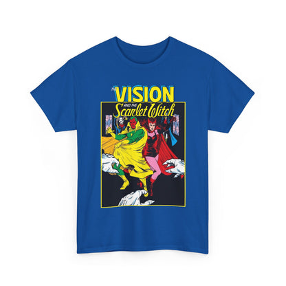 Vision & Scarlet Witch T-Shirt - Avengers Members - 1985 Cover Art - Marvel Comics