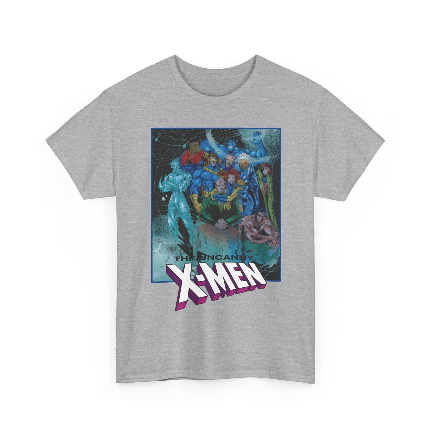 Uncanny X-Men T-Shirt - Joe Madureira Art - #337 Cover Art - Cyclops, Gambit, Wolverine, Storm, Iceman, Professor X - Marvel Comics