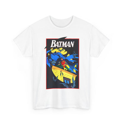 Batman & Robin T-Shirt - Norm Breyfogle Art - Surrounded by Bats in Gotham City - DC Comics
