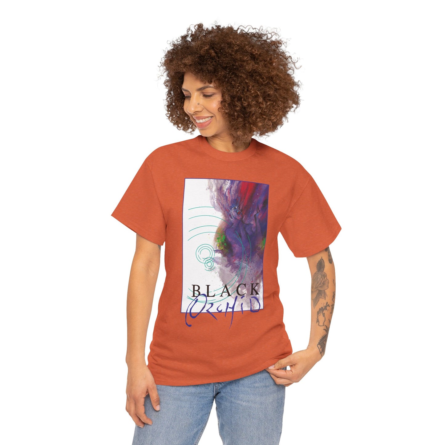 Black Orchid T-Shirt - Dave McKean Art - Neil Gaiman 1980s Story - DC/Vertigo Comics