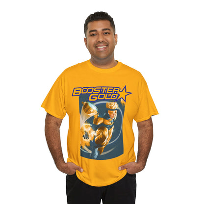 Booster Gold T-Shirt - Don Aguillo Art - Justice League: The Omega Act - DC Comics