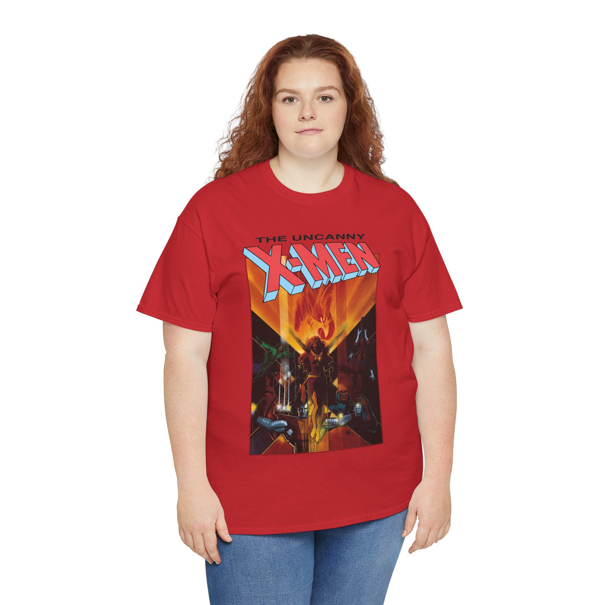 Uncanny X-Men T-Shirt - Bill Sienkiewicz Art - Phoenix, Cyclops, Colossus, Wolverine - Marvel Comics