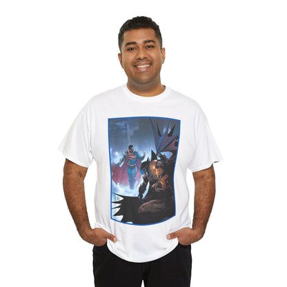 Cyborg Superman Vs Azrael Batman T-Shirt - Lee Weeks Art - Reign of the Superman, Knightfall - World's Finest Variant Cover Art - DC Comics