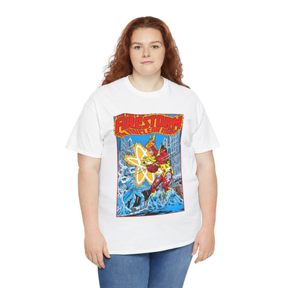 Fury of Firestorm T-Shirt - Pat Broderick Art - Vs Killer Frost - #3 Cover Art - DC Comics