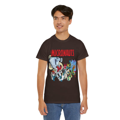 Micronauts T-Shirt - Jackson Guice Art - Arcturus Rann, Biotron, Marionette, Acroyear, Bug - Marvel Comics