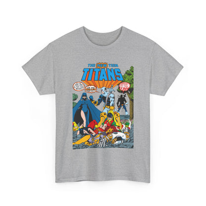 New Teen Titans T-Shirt - George Perez Art - #2 Cover Art - Deathstroke & Ravager - DC Comics