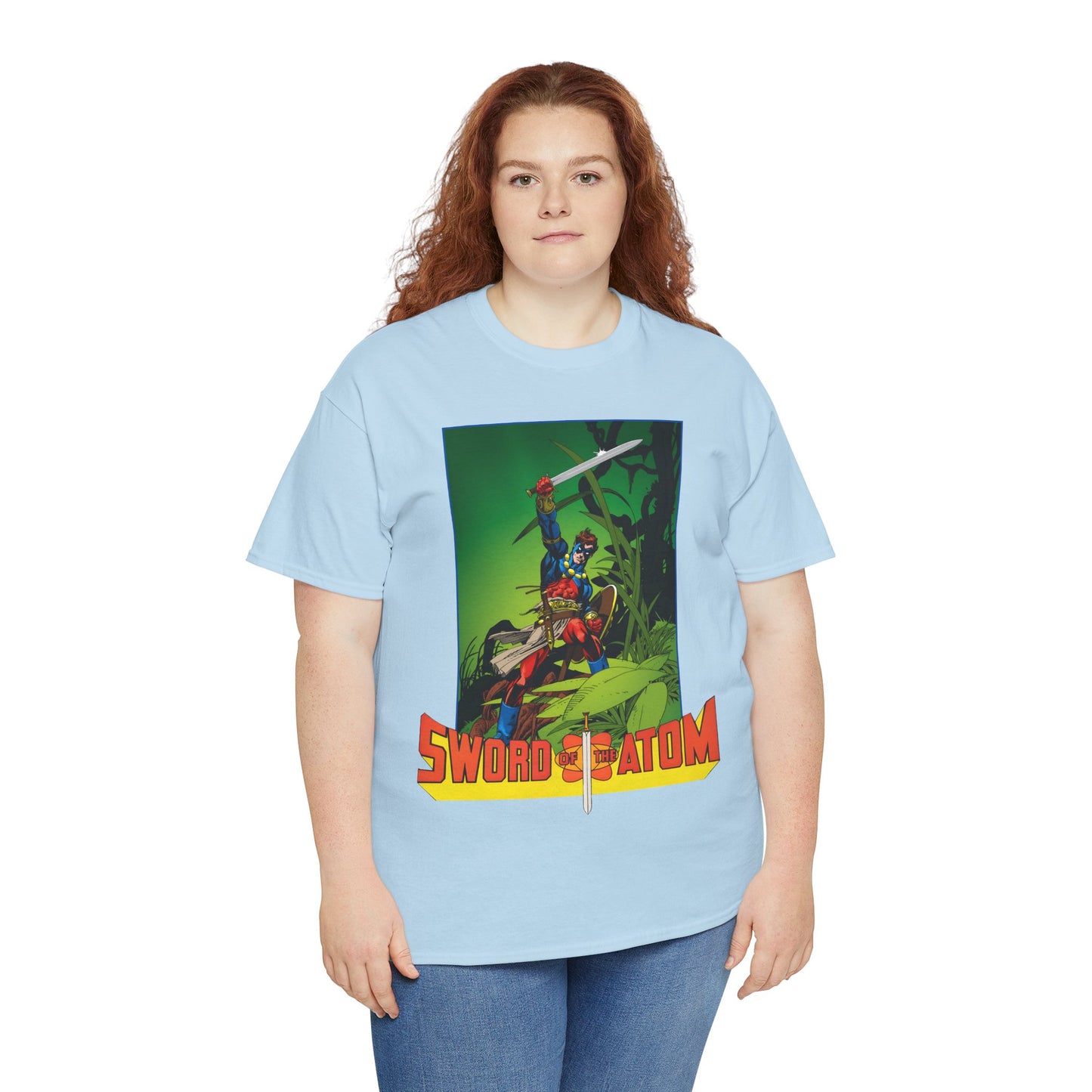 Sword of the Atom T-Shirt - Gil Kane Art - Ray Palmer in Morlaidh - Popular DC Comic Story from the 1980s