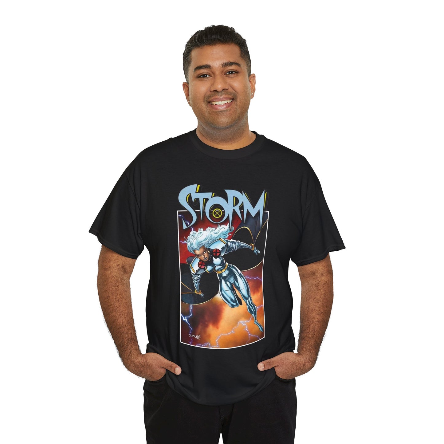 Storm T-Shirt - Jim Lee Art - Ororo - Uncanny X-Men Member & Leader - Heroic Mutant - Marvel Comics