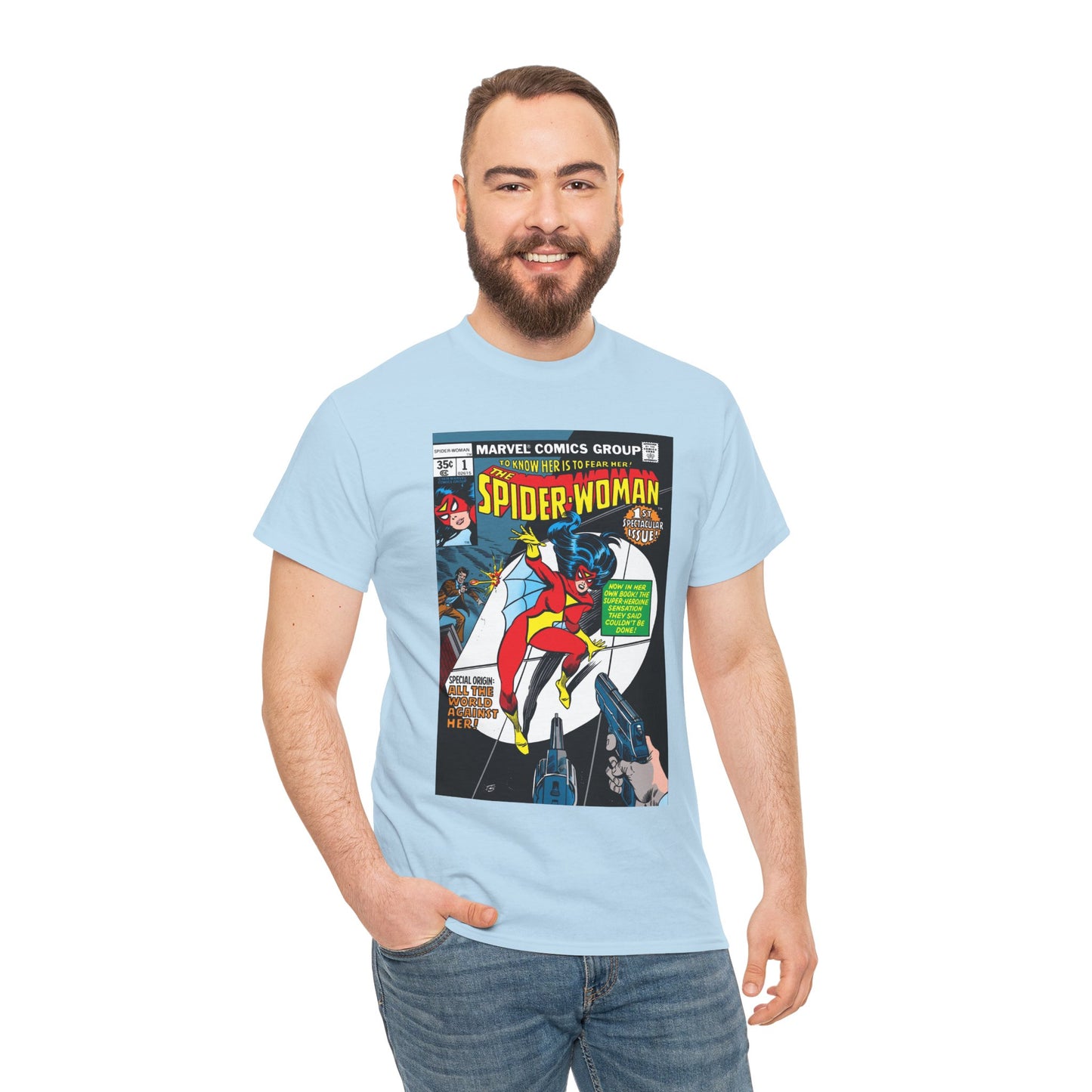 Spider-Woman T-Shirt - 1978 Marvel Comics - #1 Cover Art - Jessica Drew
