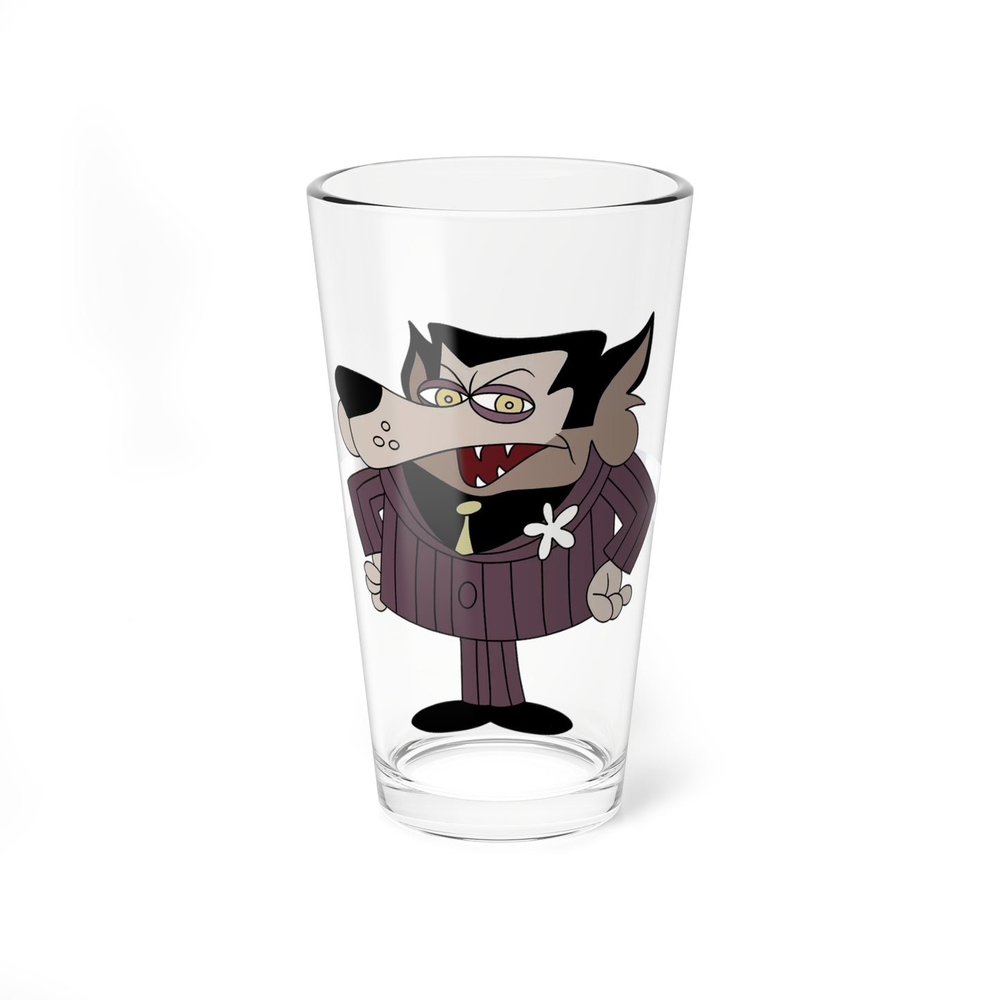 Riff Raff Pint Glass, 16oz - Underdog Foe - Saturday Morning Cartoon - 1960s TV Bad Guy
