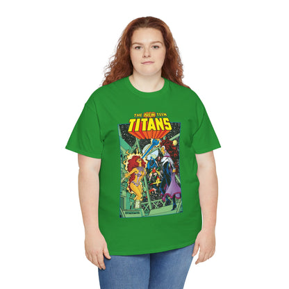 New Teen Titans T-Shirt - George Perez Art - Starfire Vs Blackfire - DC Comics