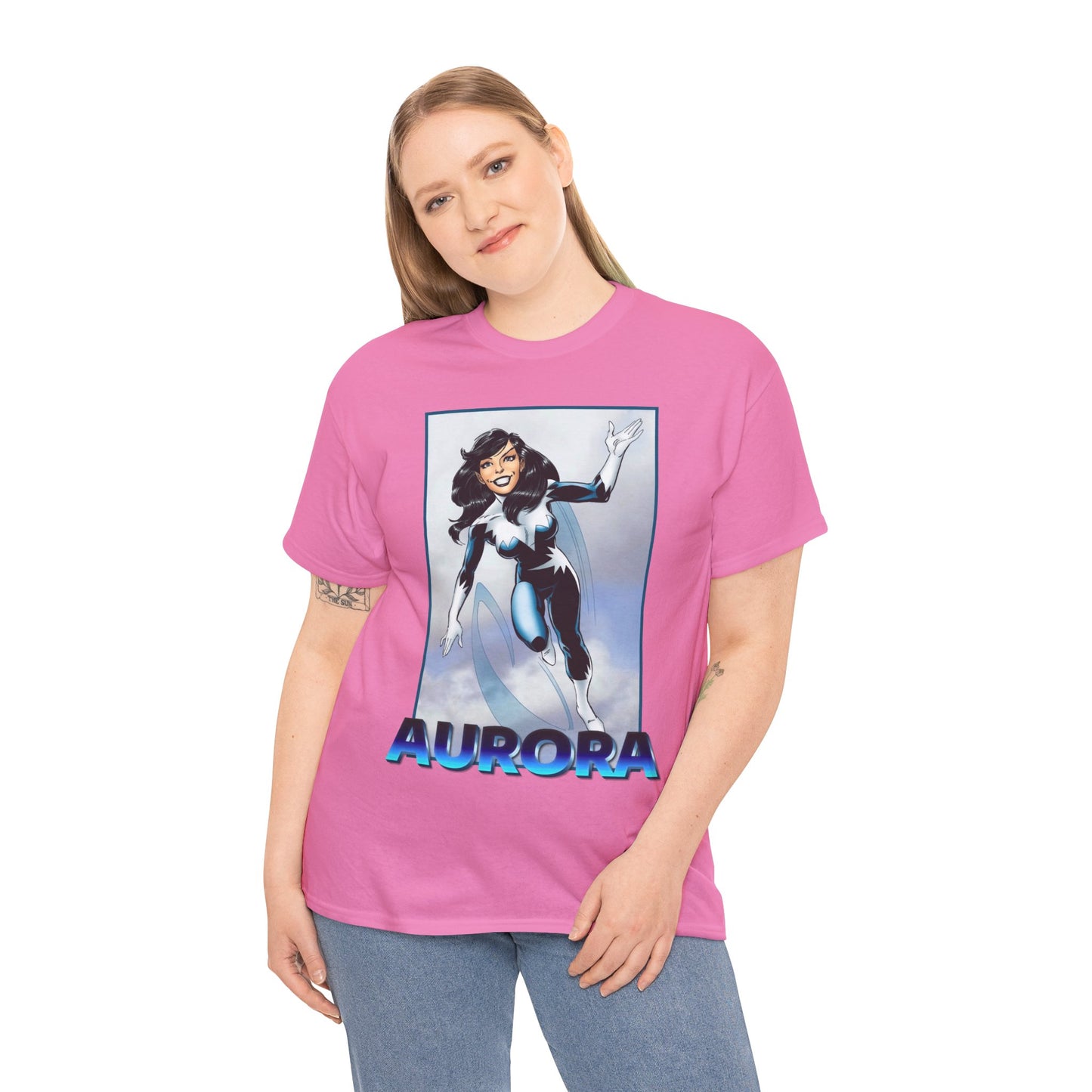 Aurora T-Shirt - John Byrne Art - Alpha Flight Member - Marvel Comics