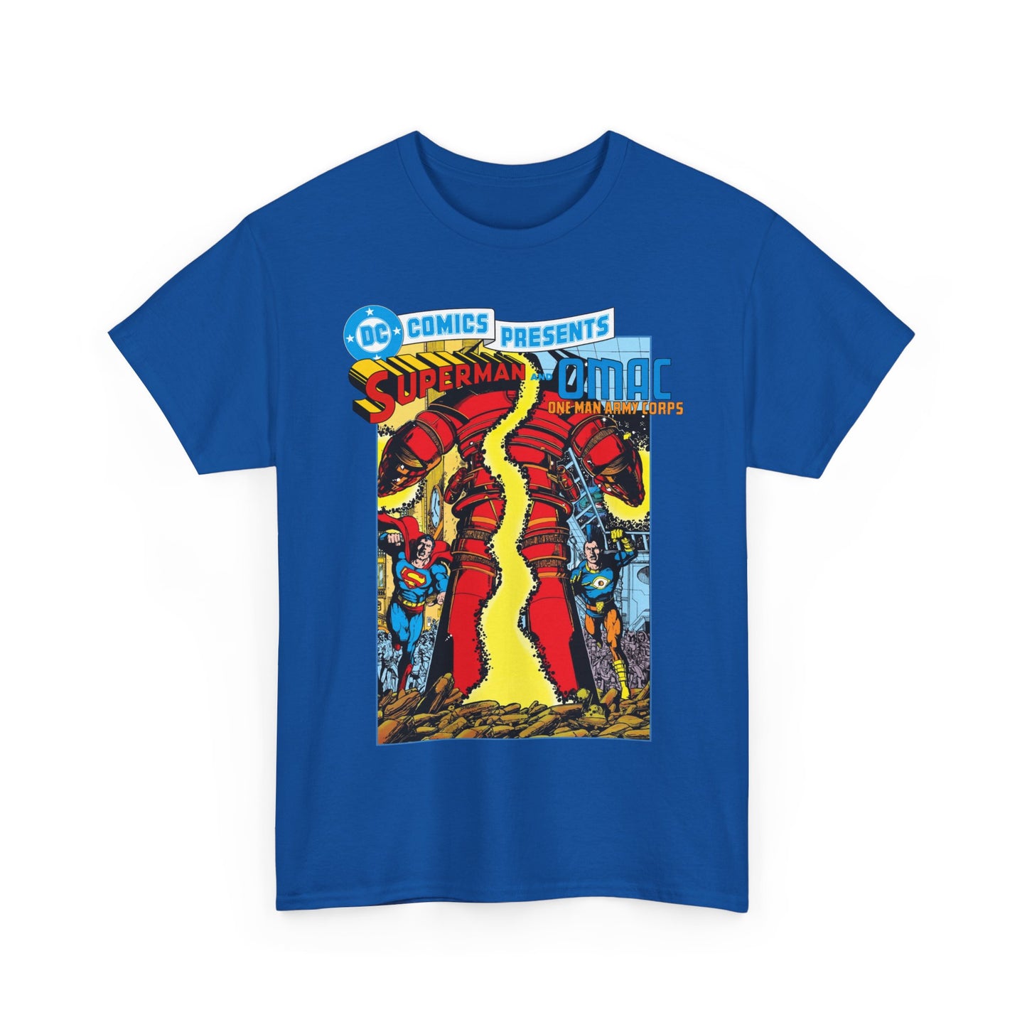 DC Comics Presents #61 T-Shirt - George Perez Art - Superman & OMAC Team-Up - DC Comics