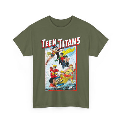 Teen Titans T-Shirt - John Byrne Art - Robin, Wonder Girl, Kid Flash, Speedy, Aqualad - DC Comics