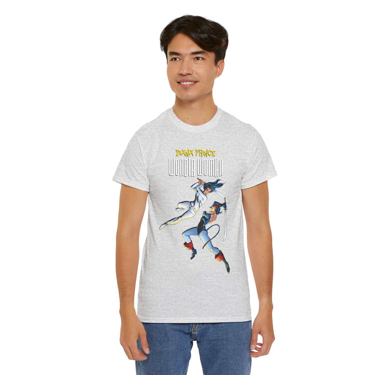 Diana Prince Wonder Woman  T-Shirt - From Diana's 1970s White Suit No-Powers Years - Bronze Age DC Comics