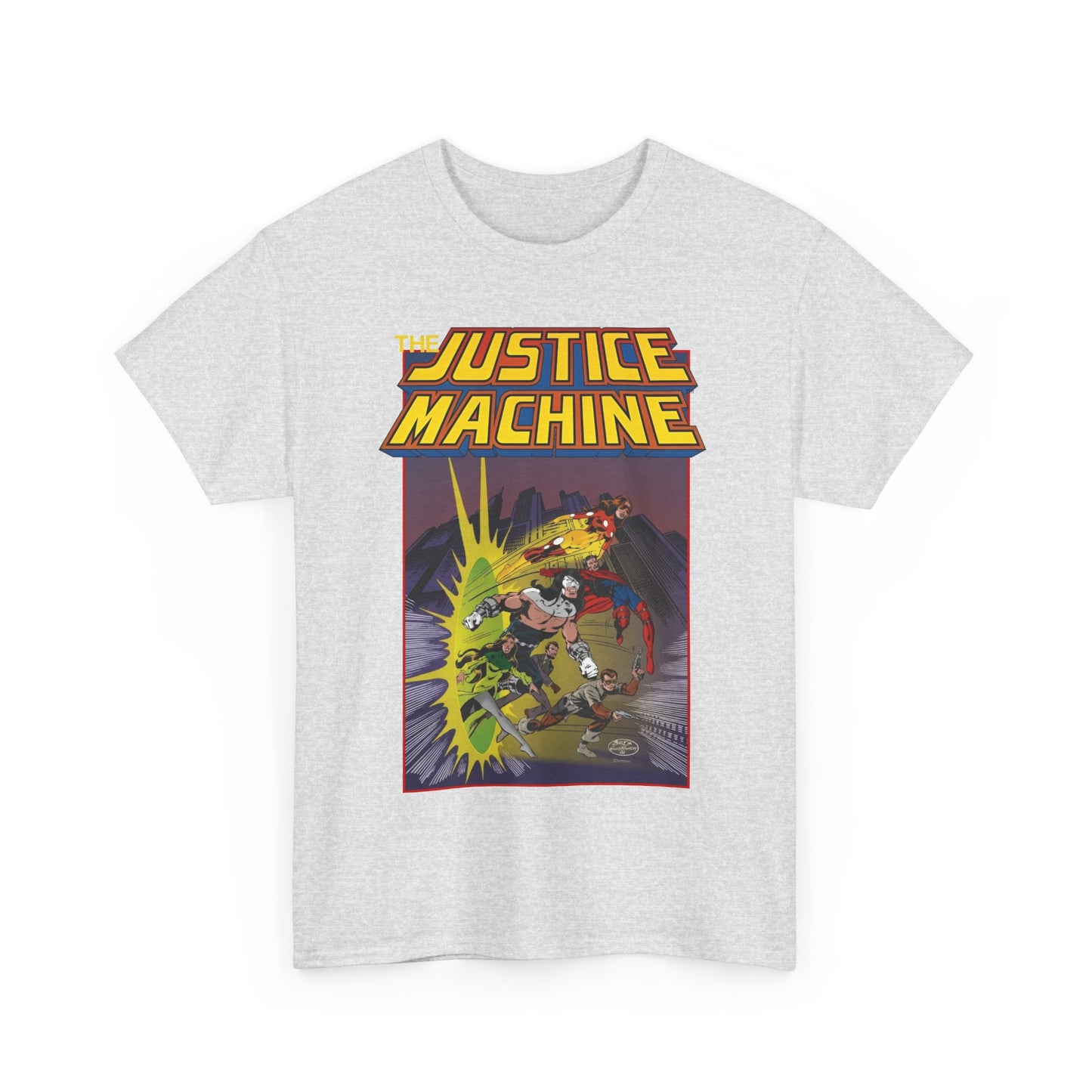 Justice Machine T-Shirt - John Byrne Art - Comico Comics
