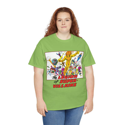Legion of Super-Villains T-Shirt - Steve Lightle Art - LOSH, Legion of Super-Heroes Foes - Saturn Queen, Tyr, Lightning Lord, Spider Girl, Cosmic King, Nemesis Kid - DC Comics