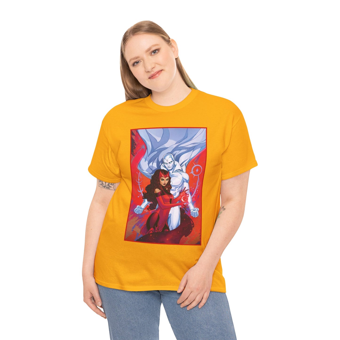 Scarlet Witch & Vision T-Shirt - Russell Dauterman Art - Avengers Members - Marvel Comics