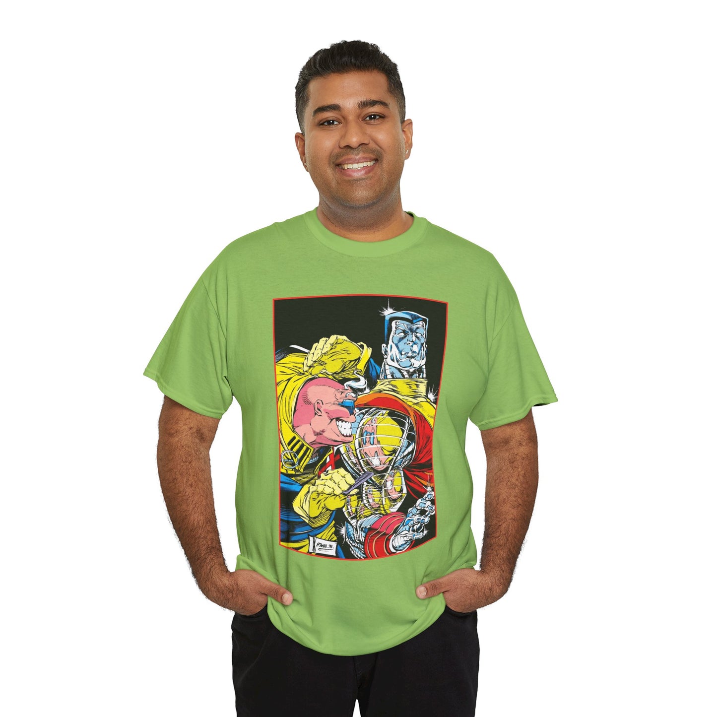 Strong Guy & Colossus T-Shirt - Dale Keown Art - Uncanny X-Men Annual Poster - Marvel Comics