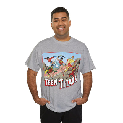 Teen Titans T-Shirt - Tom Grummett Art - Robin, Wonder Girl, Kid Flash, Speedy, Aqualad - DC Comics