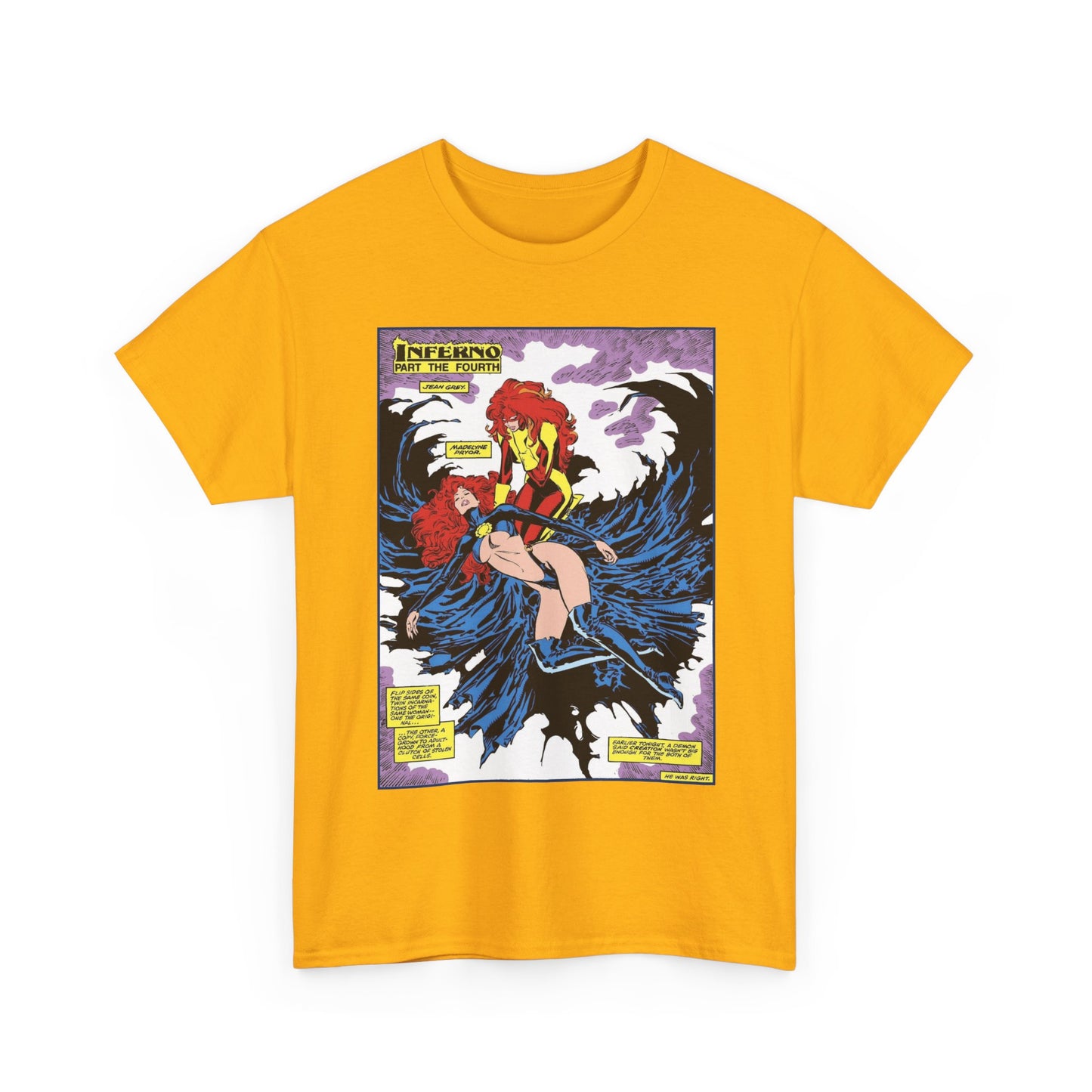 Jean Grey/Madelyne Prior T-Shirt - Marc Silvestri Art - Inferno, Uncanny X-Men #243 Page - Marvel Comics