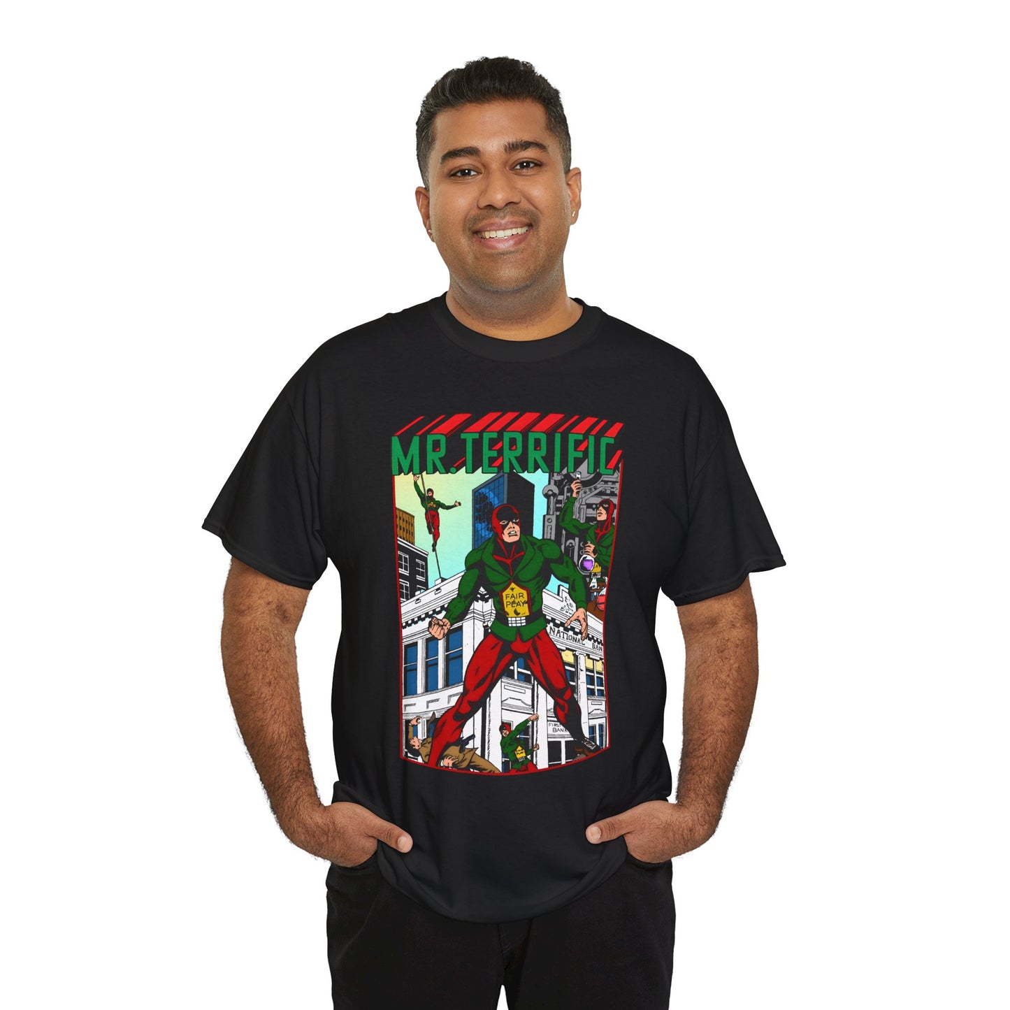 Mr Terrific T-Shirt - JSA Member - Golden Age Hero - DC Comics