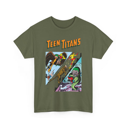 Teen Titans T-Shirt - Nick Cardy Art - #1 Cover Art - Robin, Wonder Girl, Kid Flash, Aqualad - DC Comics