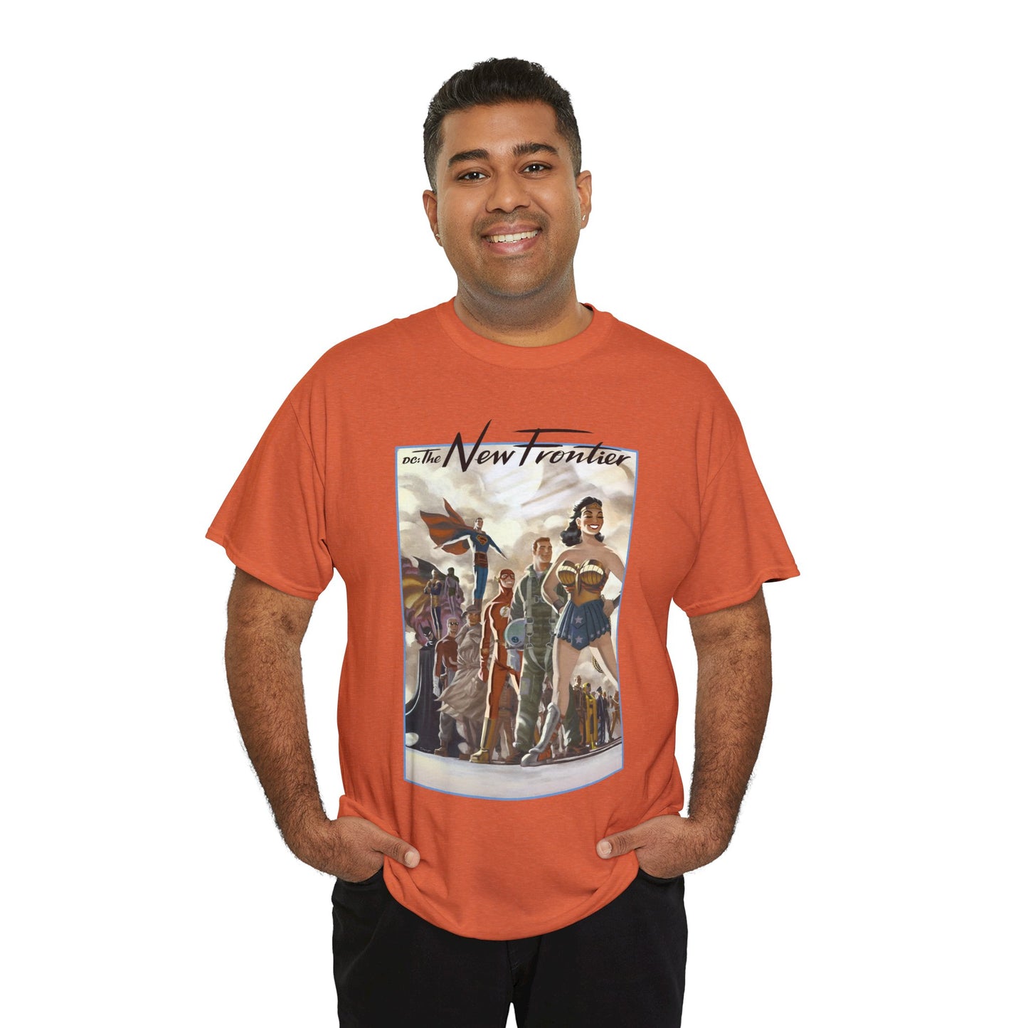 DC: The New Frontier T-Shirt - Darwyn Cooke Art - Superman, Wonder Woman, Flash, Batman - DC Comics