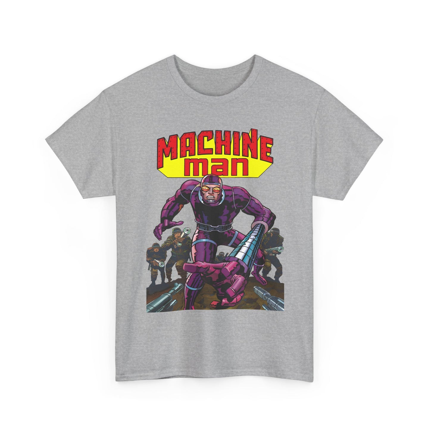 Machine Man T-Shirt - Jack Kirby Creation - Popular 1970s Hero - Marvel Comics