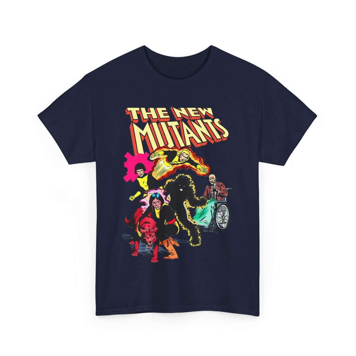New Mutants T-Shirt - Sunspot, Cannonball, Mirage, Karma, Danni Moonstar - X-Men Characters - Marvel Comics - Mutant Students - Professor X