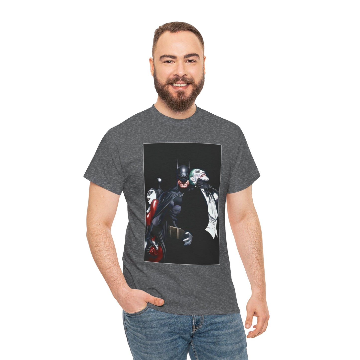 Batman T-Shirt - Alex Ross Art - Joker & Harley Quinn - DC Comics