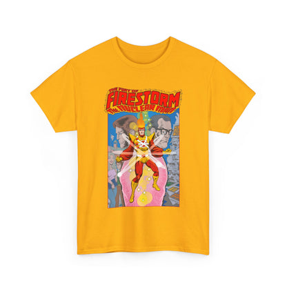 Fury of Firestorm T-Shirt - Pat Broderick Art - The Nuclear Man - Ronnie Raymond, Professor Martin Stein - DC Comics