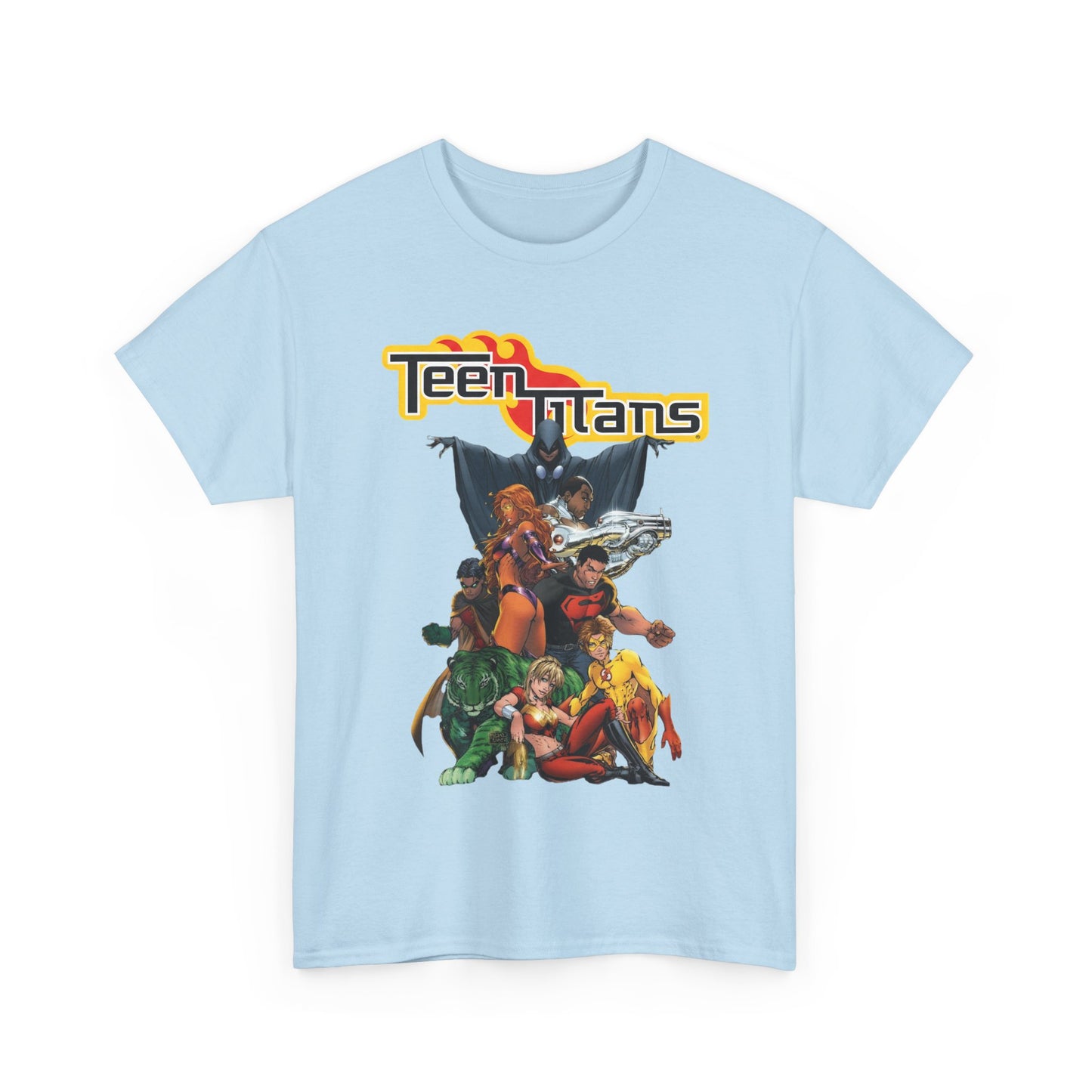 Teen Titans T-Shirt - Michael Turner Art - Cyborg, Raven, Wonder Girl, Superboy, Robin, Starfire - DC Comics