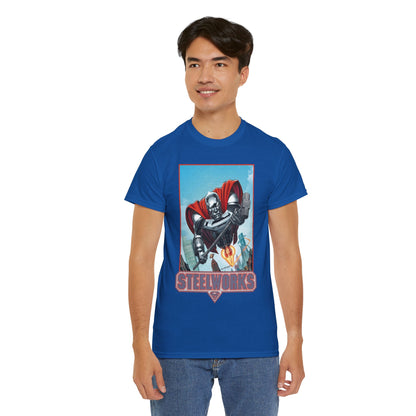 Steelworks T-Shirt - Jon Bogdanove Art - John Henry Irons - Superman Family - DC Comics