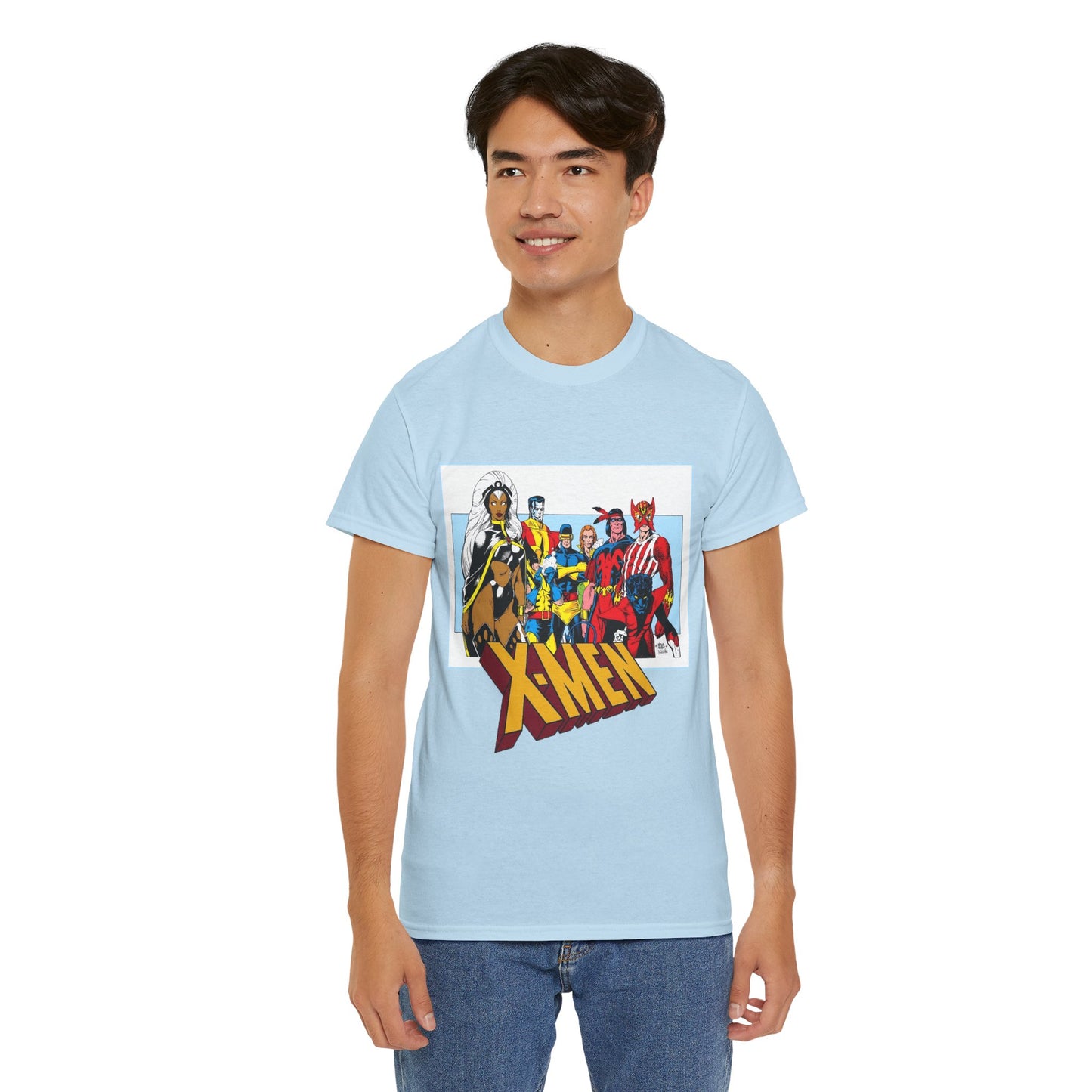 X-Men T-Shirt - Arthur Adams Art - Cyclops, Nightcrawler, Storm, Wolverine, Thunderbird, Sunfire, Banshee - Marvel Comics