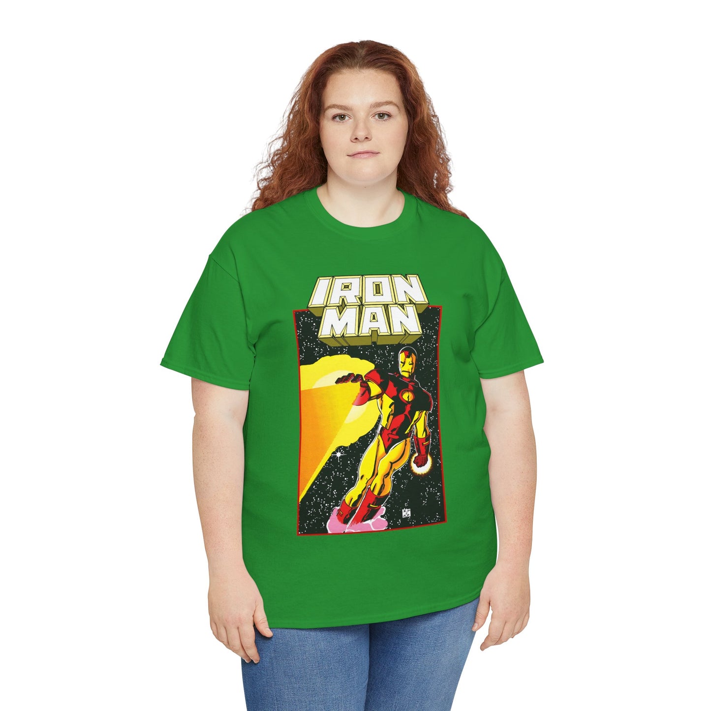 Iron Man T-Shirt - John Romita Jr Art - Cover to Issue #256 - Tony Stark in Space - Marvel Comics