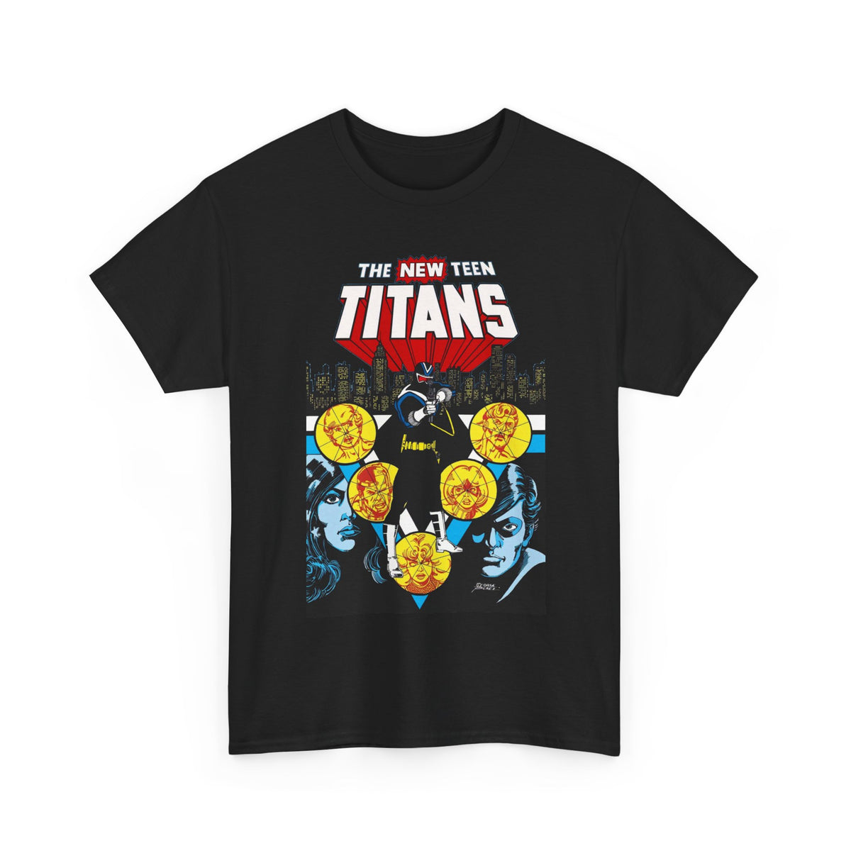 New Teen Titans T-Shirt - George Perez Art - Vigilante, Robin, Wonder Girl - Annual #2 Cover Art - DC Comics