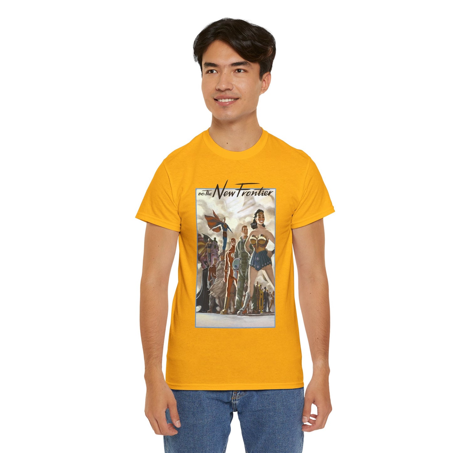 DC: The New Frontier T-Shirt - Darwyn Cooke Art - Superman, Wonder Woman, Flash, Batman - DC Comics