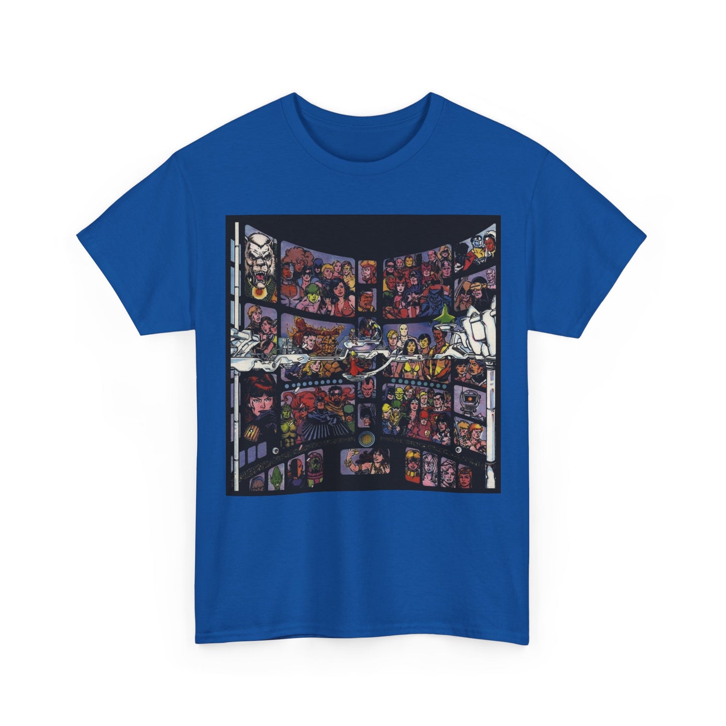 Focus on George Perez T-Shirt - Monitor, New Teen Titans, Avengers, Fantastic Four - DC & Marvel Comics - Note: Black Tee is a Negative Space Piece and is Borderless