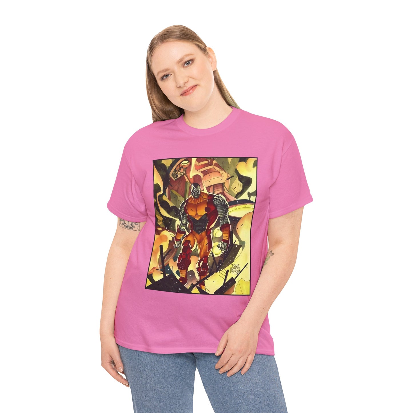 Colossus T-Shirt - Fighting a Sentinel - Marvel Comics