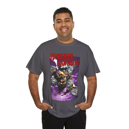 Hawkman & Hawkgirl T-Shirt - David Finch Art - Carter & Shayera Hall - JLA & JSA Members - DC Comics
