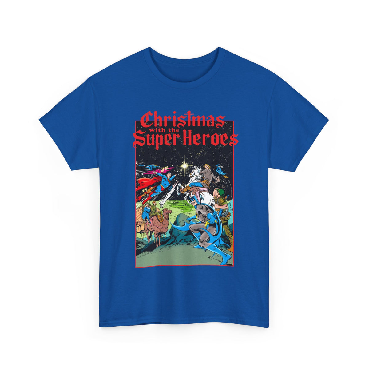 Christmas With the DC Super-Heroes T-Shirt - José Luis García-López Art - Superman, Batman, Jonah Hex, Legion of Super-Heroes - DC Comics