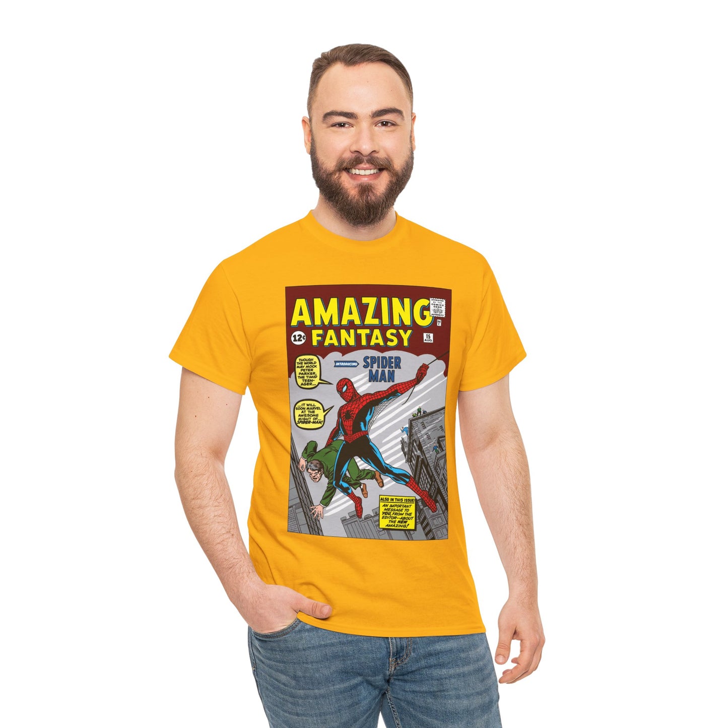 Amazing Fantasy #15 T-Shirt - Steve Ditko Art - 1st Appearance of Spider-Man - 2026 Movie - Marvel Comics