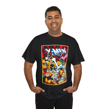 X-Men T-Shirt - Paul Smith Art - Return of Dark Phoenix - Wolverine, Colossus, Cyclops, Storm, Nightcrawler, Rogue - Marvel Comics