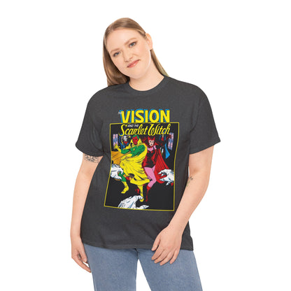 Vision & Scarlet Witch T-Shirt - Avengers Members - 1985 Cover Art - Marvel Comics