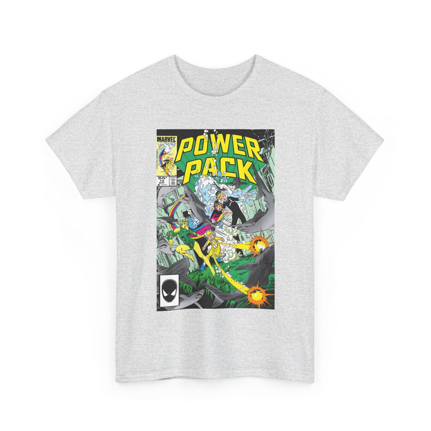 Power Pack #10 T-Shirt - With Marrina from Alpha Flight - Marvel Comics