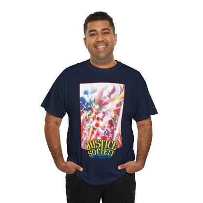 Justice Society of America T-Shirt - Alex Ross Art - JSA - Power Girl, Huntress, Robin, Starman, Hawkman - DC Comics